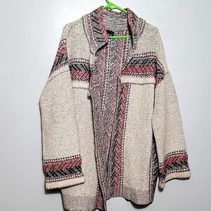 ZARA. Women Ethnic print coat sz Medium excellent condition, no damages.
